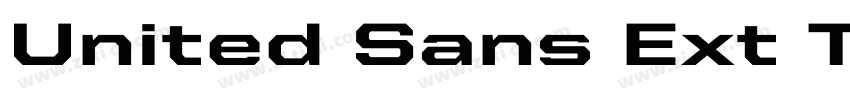 United Sans Ext TT B字体转换